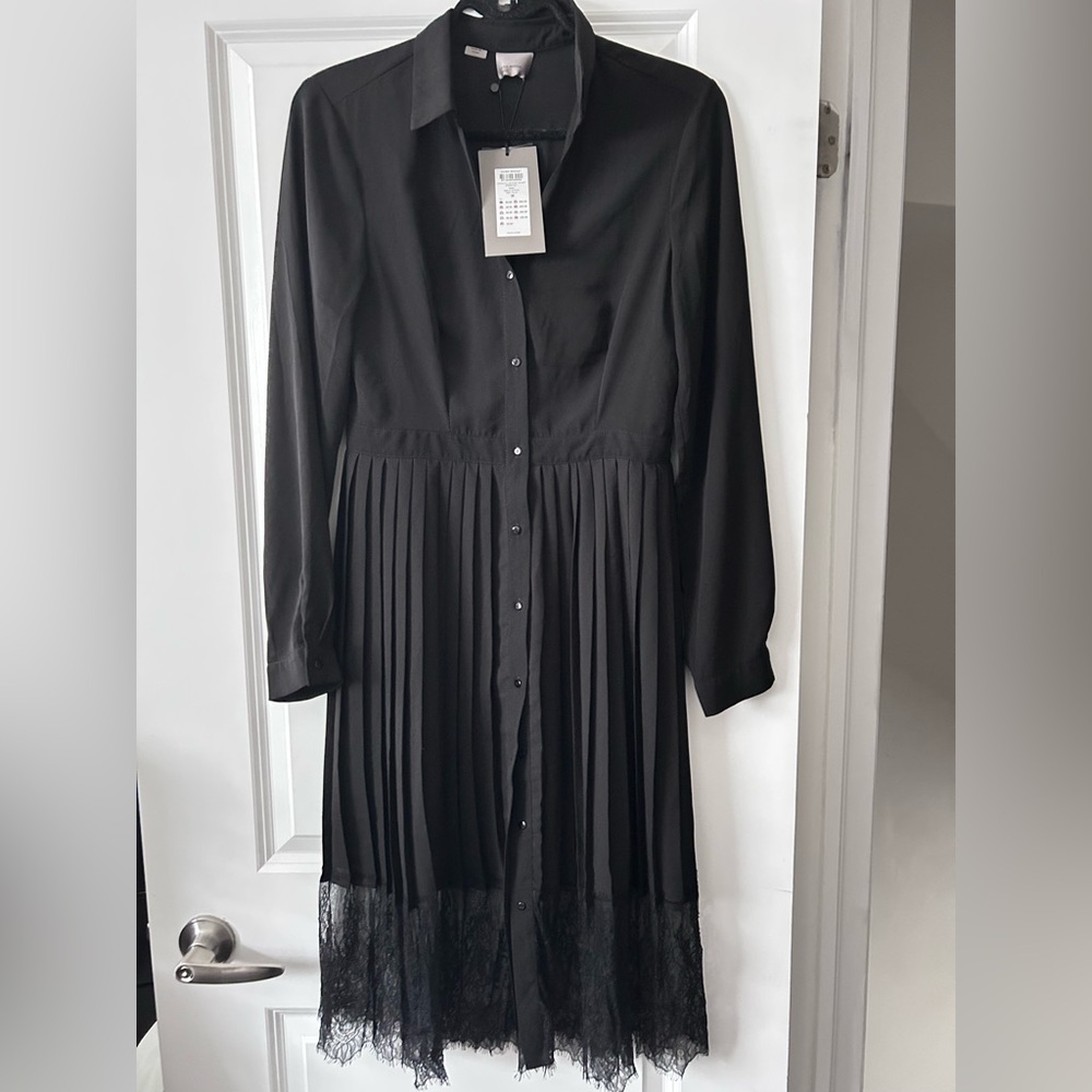 Vero Moda Classic Black Shirt Dress Size Medium